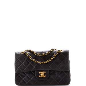 Vintage Classic Double Flap Bag Quilted Lambskin Small