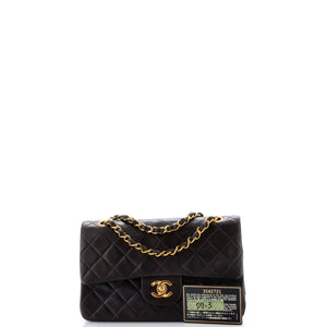 Vintage Classic Double Flap Bag Quilted Lambskin Small