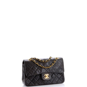 Vintage Classic Double Flap Bag Quilted Lambskin Small