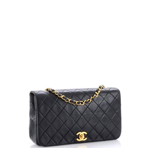Vintage Full Flap Bag Quilted Lambskin Medium