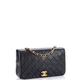 Vintage Full Flap Bag Quilted Lambskin Medium