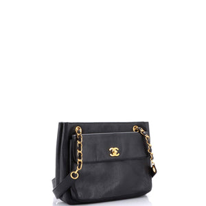 Vintage Timeless Chain Shoulder Bag Caviar Medium