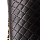Vintage Clutch with Chain Quilted Leather Small