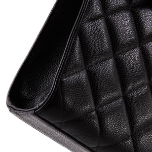 Vintage CC Briefcase Quilted Caviar Large