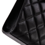 Vintage CC Briefcase Quilted Caviar Large