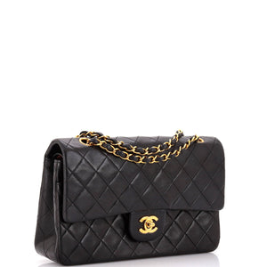 Vintage Classic Double Flap Bag Quilted Lambskin Medium