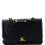 Vintage Diana Flap Bag Quilted Lambskin Medium