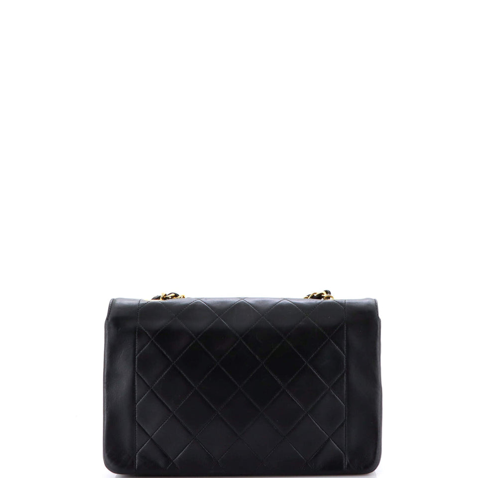Vintage Diana Flap Bag Quilted Lambskin Medium