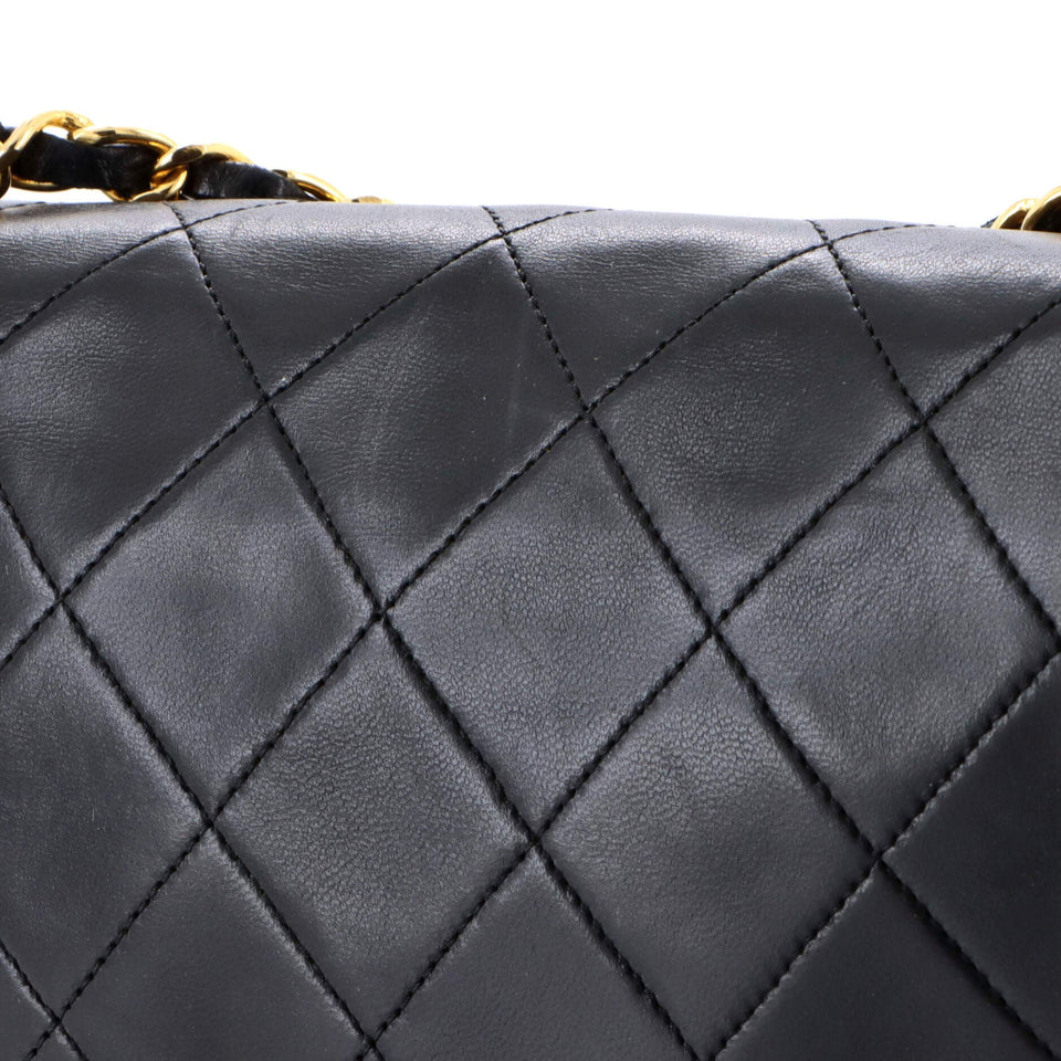 Vintage Diana Flap Bag Quilted Lambskin Medium