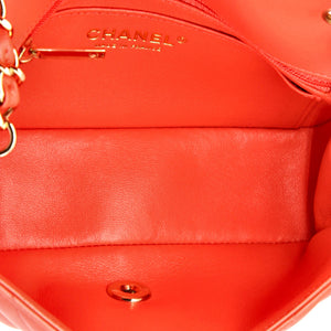 Classic Single Flap Bag Chevron Lambskin Mini