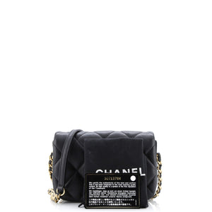Nailed CC Full Flap Bag Quilted Calfskin Mini