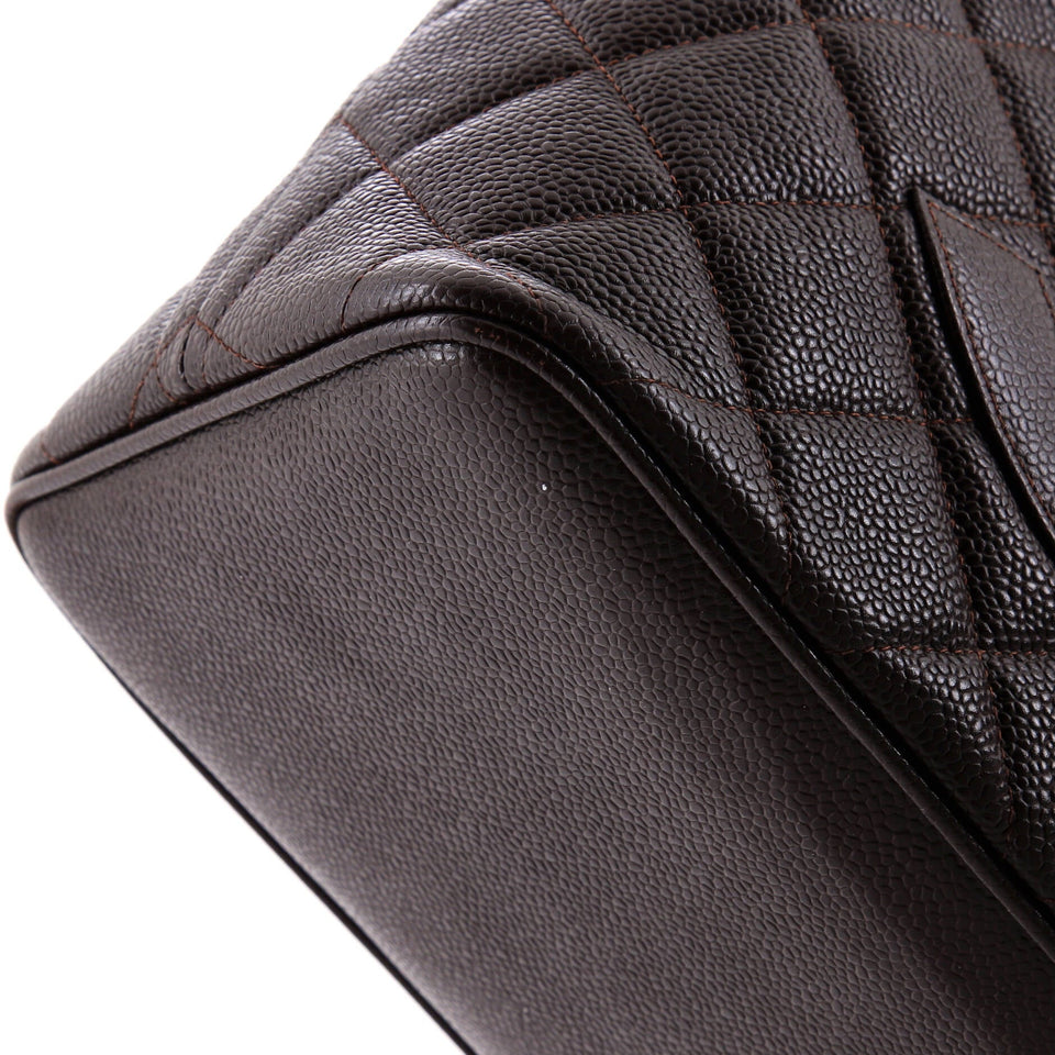 Medallion Tote Quilted Caviar