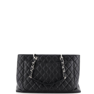 Grand Shopping Tote Quilted Caviar XL