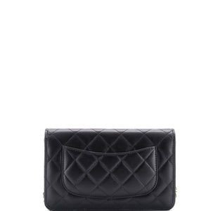 Wallet on Chain Quilted Lambskin