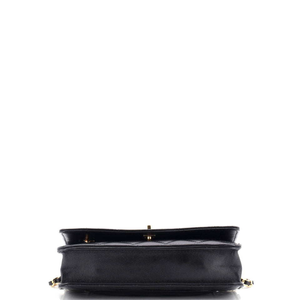 Wallet on Chain Quilted Lambskin