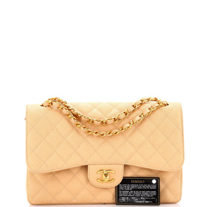 Classic Double Flap Bag Quilted Caviar Jumbo