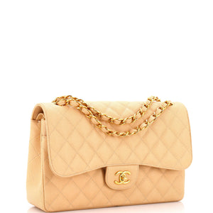 Classic Double Flap Bag Quilted Caviar Jumbo