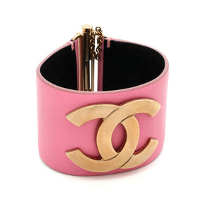 CC Cuff Bracelet Leather with Metal