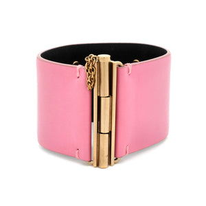 CC Cuff Bracelet Leather with Metal