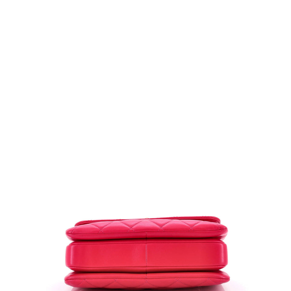 Trendy CC Top Handle Bag Quilted Lambskin Small