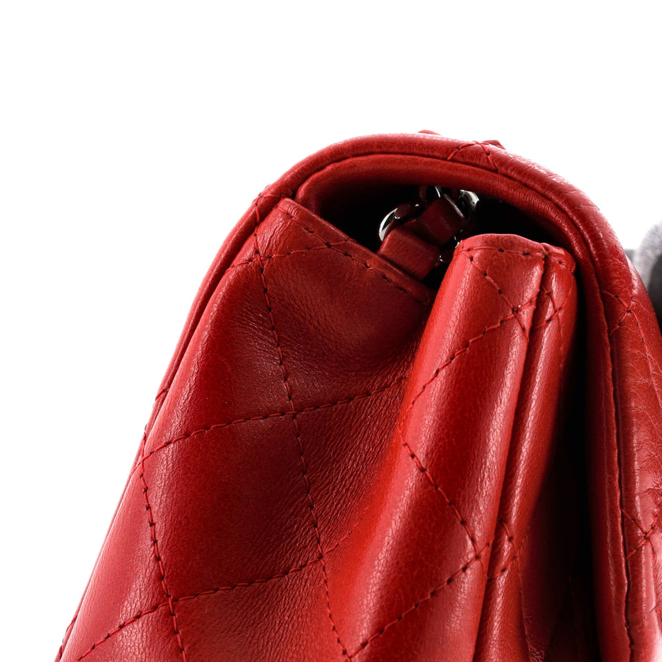 Square Classic Single Flap Bag Quilted Lambskin Mini