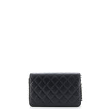 Pearl Strap Wallet on Chain Quilted Lambskin