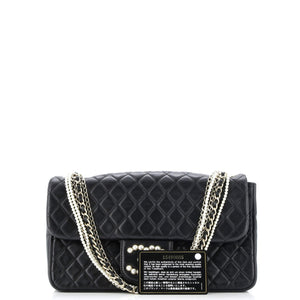 Westminster Pearl Chain Flap Bag Quilted Lambskin Medium
