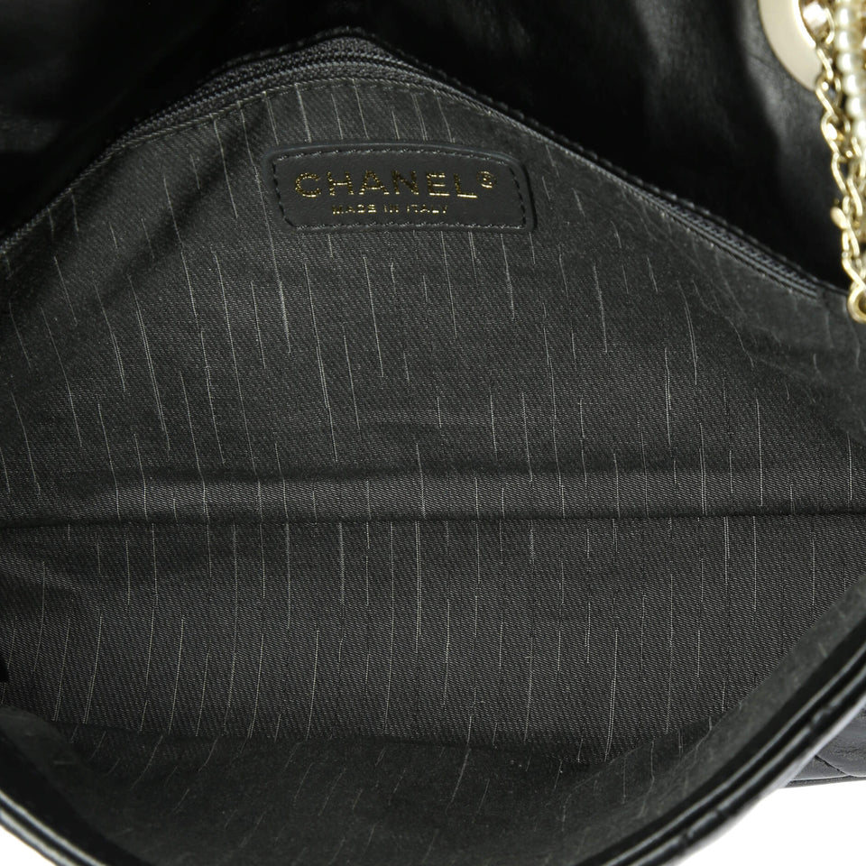 Westminster Pearl Chain Flap Bag Quilted Lambskin Medium