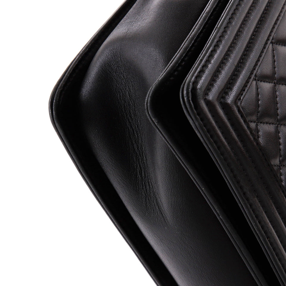 Boy Flap Bag Quilted Calfskin Large