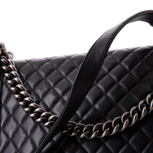 Boy Flap Bag Quilted Calfskin Large