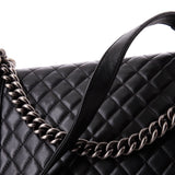 Boy Flap Bag Quilted Calfskin Large
