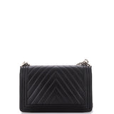 Boy Flap Bag Chevron Calfskin New Medium