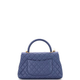 Coco Top Handle Bag Quilted Caviar Small