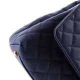 Coco Top Handle Bag Quilted Caviar Small