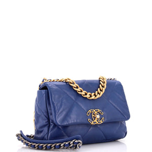 19 Flap Bag Quilted Leather Medium