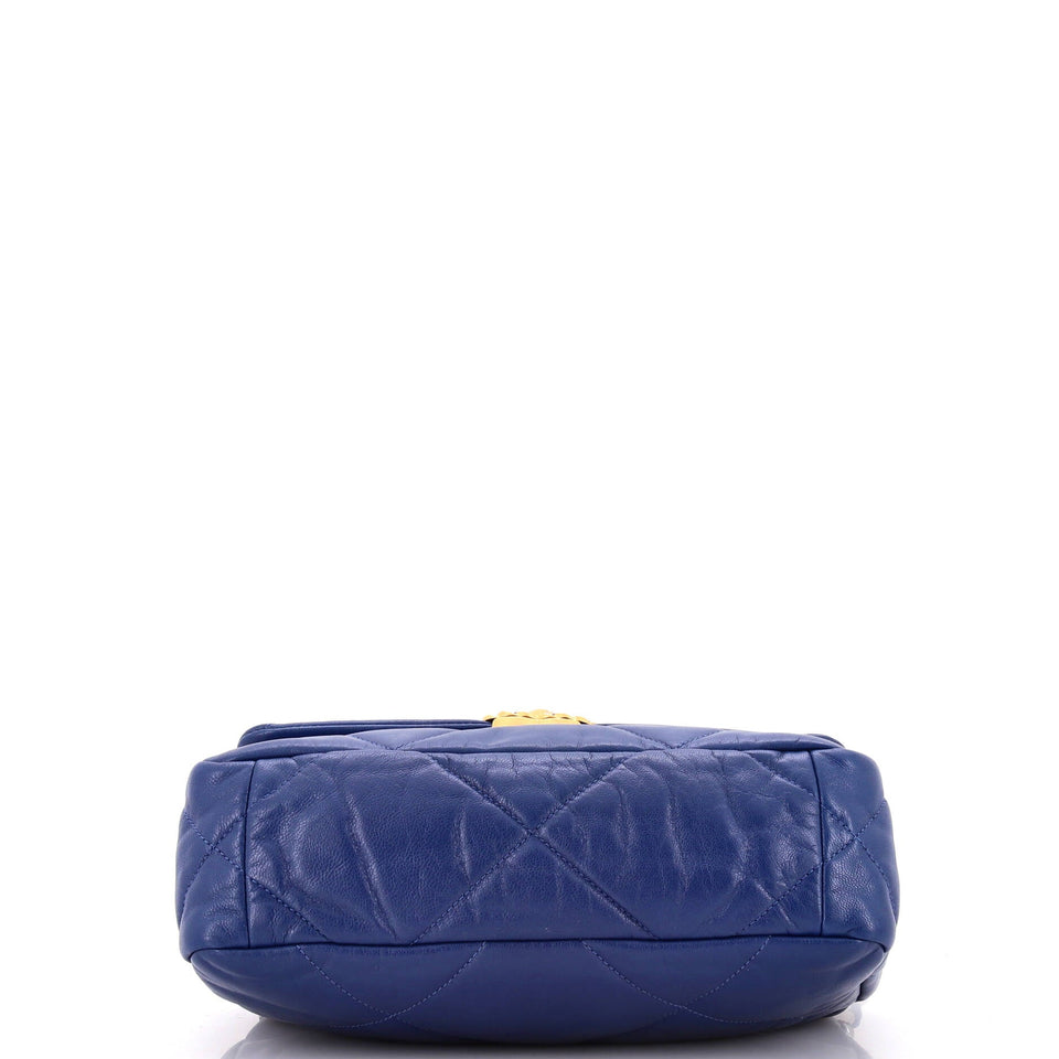 19 Flap Bag Quilted Leather Medium