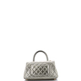 Coco Top Handle Bag Quilted Iridescent Caviar Mini