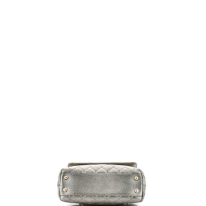 Coco Top Handle Bag Quilted Iridescent Caviar Mini