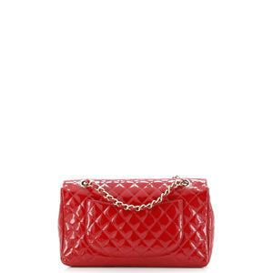 Valentine Hearts Flap Bag Quilted Patent Medium