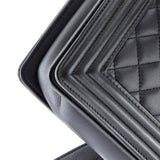 Boy Flap Bag Quilted Metallic Calfskin New Medium