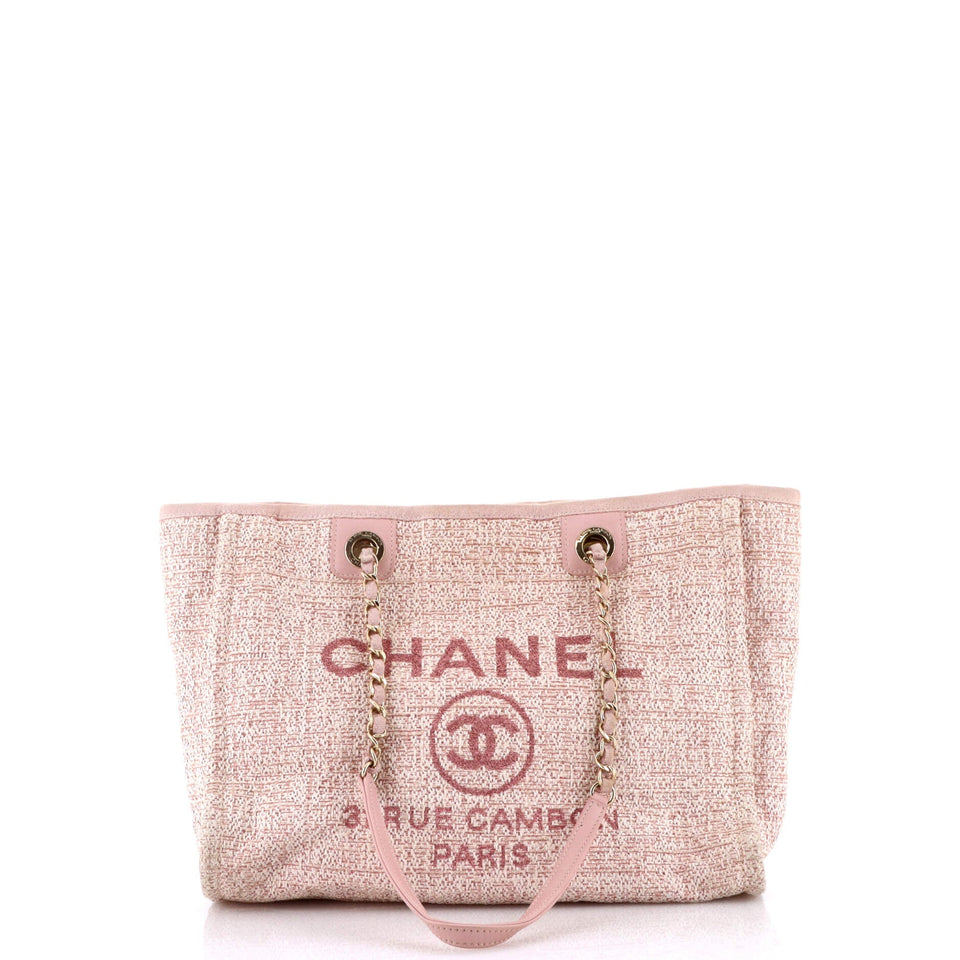 Deauville Tote Raffia with Glitter Detail Small