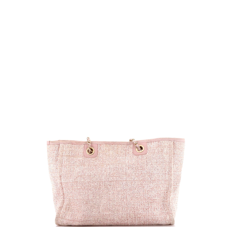 Deauville Tote Raffia with Glitter Detail Small