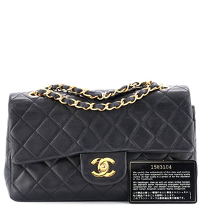Vintage Classic Double Flap Bag Quilted Lambskin Medium