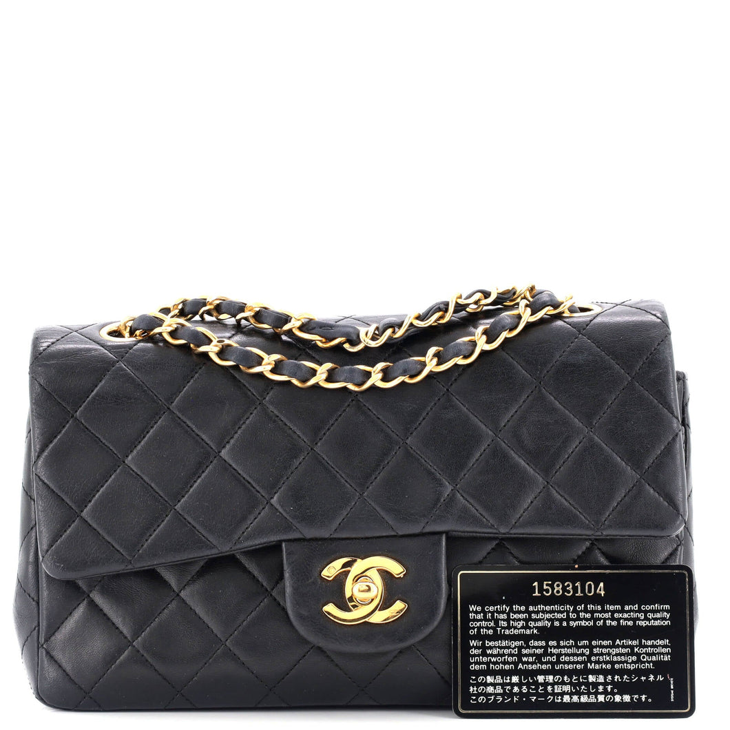 Vintage Classic Double Flap Bag Quilted Lambskin Medium