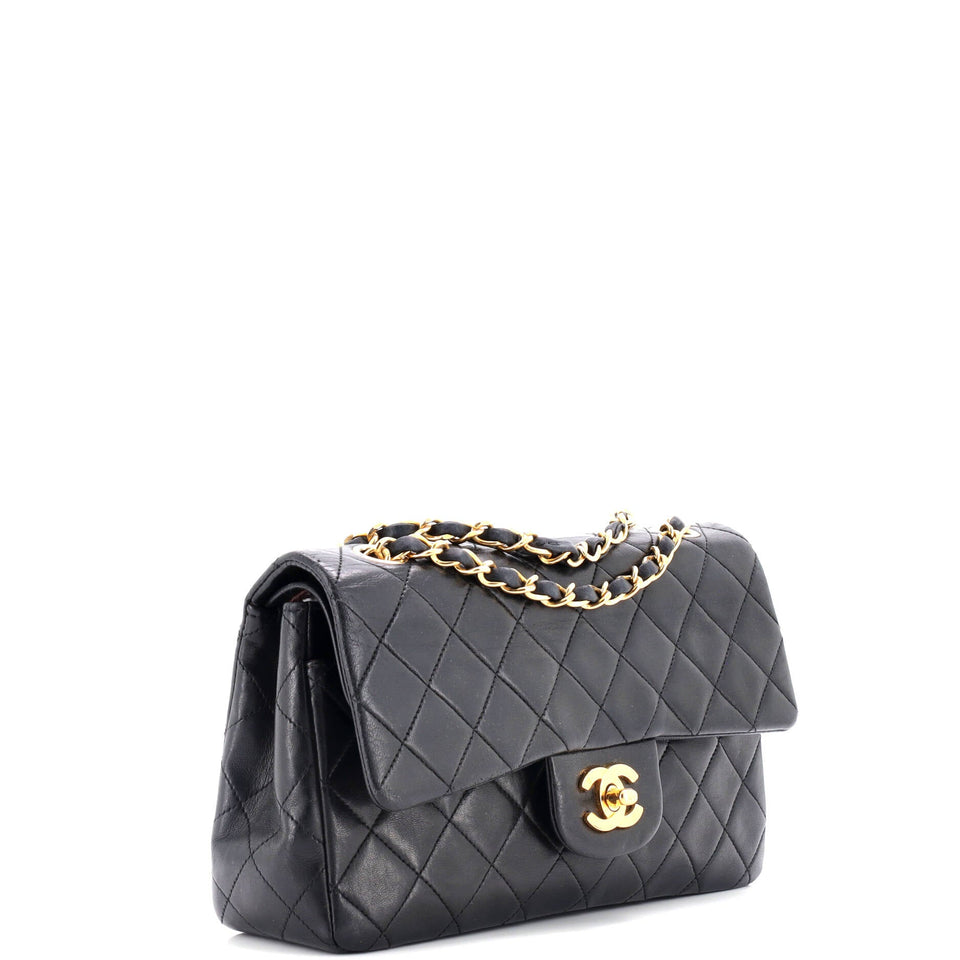 Vintage Classic Double Flap Bag Quilted Lambskin Medium