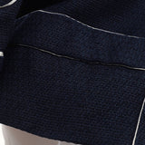 Women's Trim Collarless Jacket Tweed with SIlk