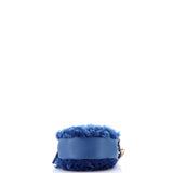 19 Round Clutch with Chain Quilted Shearling