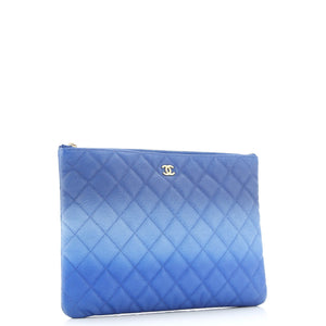 O Case Clutch Quilted Ombre Caviar Medium