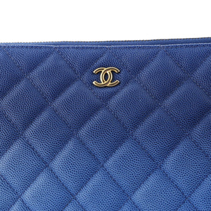 O Case Clutch Quilted Ombre Caviar Medium