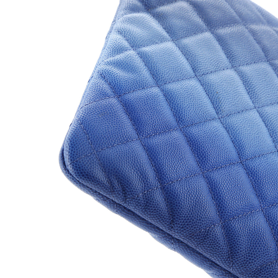 O Case Clutch Quilted Ombre Caviar Medium